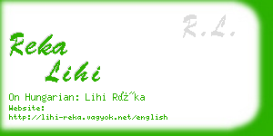 reka lihi business card